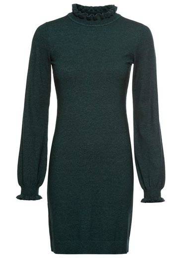 LAURA SCOTT Strickkleid mit femininem Rüschenkragen - NEUE KOLLEKTION mehr Saisonschlussverkauf