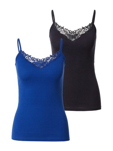 ONLY Spitzentop ONLKIRA LACE SINGLET 2PACK NOOS 2er-Pack mehr Cyber Monday