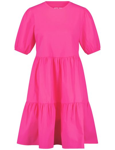 GERRY WEBER Midikleid Baumwollkleid mit gestuftem Rockteil mehr Sonderangebot der Fabrik