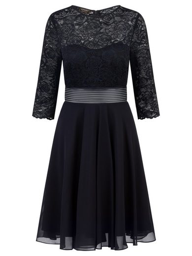 APART Cocktailkleid im Materialmix aus weicher elastischer Spitze und Chiffon mehr Riesige Rabatte