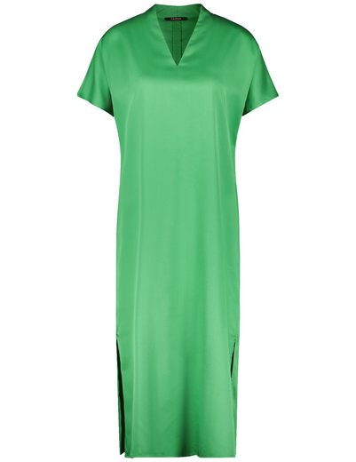 TAIFUN Minikleid Fließendes Midikleid mit V-Ausschnitt mehr Preisnachlass