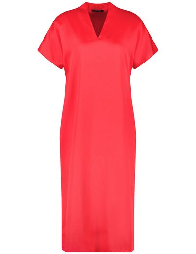 TAIFUN Minikleid Fließendes Midikleid mit V-Ausschnitt mehr Preisnachlass
