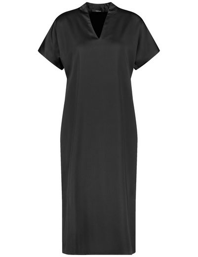 TAIFUN Minikleid Fließendes Midikleid mit V-Ausschnitt mehr Preisnachlass