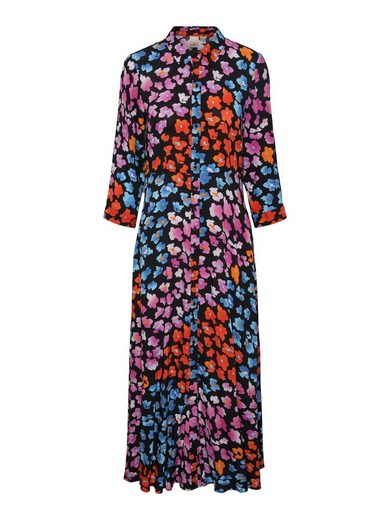 Y.A.S Hemdblusenkleid YASSAVANNA LONG SHIRT DRESS mit 3/4 Ärmel mehr Muttertagsangebot