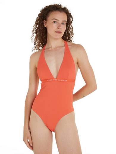 TOMMY HILFIGER SWIMWEAR Badeanzug HALTER ONE PIECE RP (EXT SIZES) in großen Größen mehr Blitzangebot
