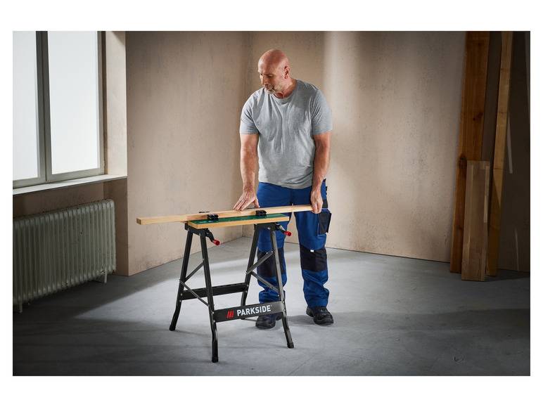 PARKSIDE® Werk- und Spanntisch, 150 kg, zusammenklappbar Bis zu 65% Rabatt