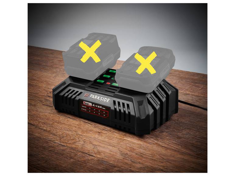 PARKSIDE® 20 V Akku-Doppelladegerät »PDSLG 20 B1«, 4,5 A Nur für heute