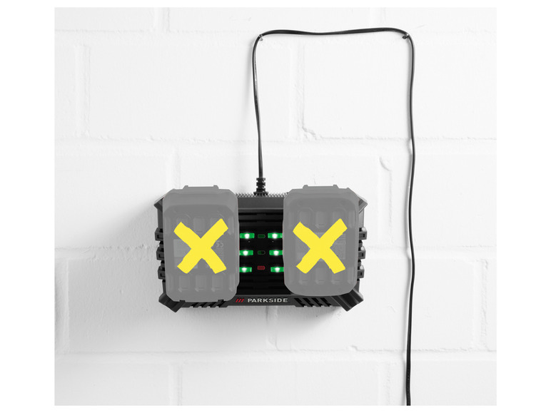 PARKSIDE® 20 V Akku-Doppelladegerät »PDSLG 20 B1«, 4,5 A Nur für heute