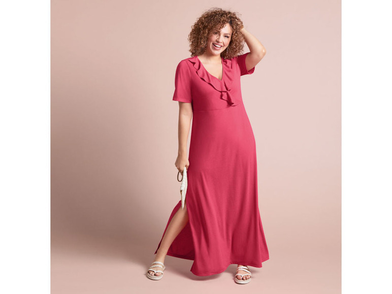 esmara® Damen Maxikleid mit langen Seitenschlitzen Günstiger Verkauf