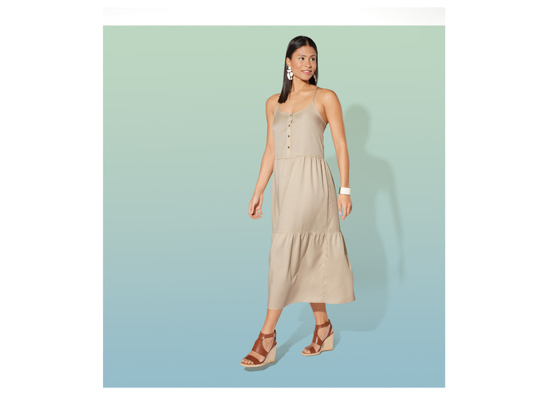 esmara® Damen Midikleid, mit Knopfleiste Rabatt