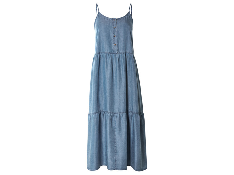 esmara® Damen Midikleid, mit Knopfleiste Rabatt