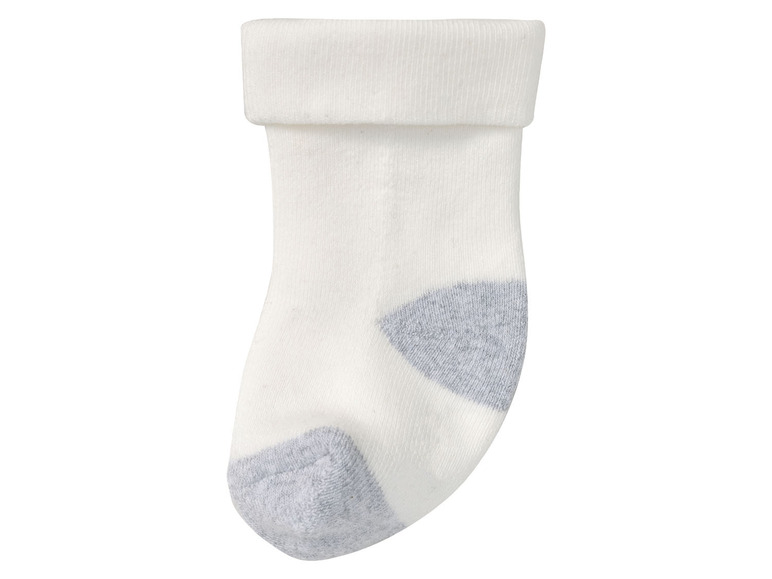 lupilu® Baby Thermo-Socken, 5 Paar, mit hohem Baumwollanteil, weiß/grau Exklusive Angebote