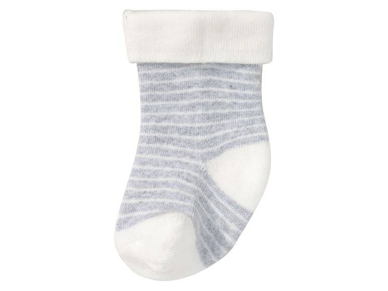 lupilu® Baby Thermo-Socken, 5 Paar, mit hohem Baumwollanteil, weiß/grau Exklusive Angebote