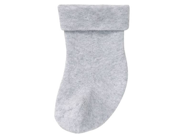 lupilu® Baby Thermo-Socken, 5 Paar, mit hohem Baumwollanteil, weiß/grau Exklusive Angebote