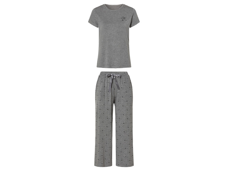 esmara® Damen Pyjama in moderner 7/8-Culotte-Passform Tägliche Deals
