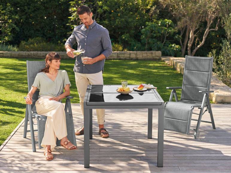 LIVARNO home Alu-Gartentisch »Toronto«, ausziehbar, anthrazit Kostenloser Versand international