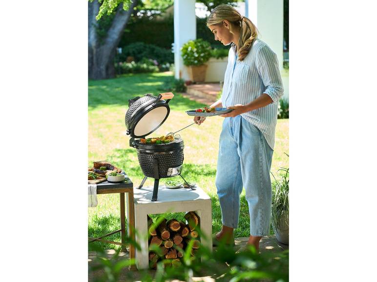 GRILLMEISTER Holzkohle Keramikgrill, Ø 26,5 cm Hotsell