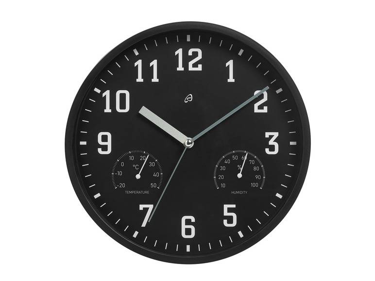 AURIOL® Wanduhr mit Thermo- und Hygrometer Fabrikverkauf
