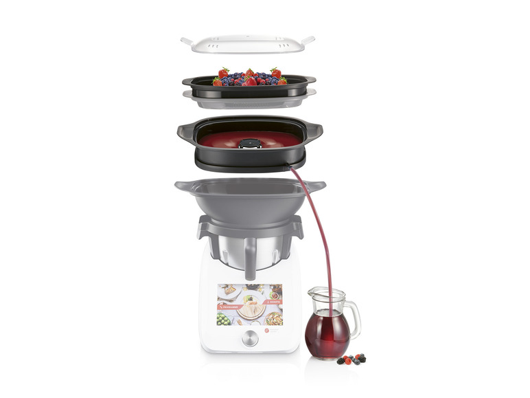 SILVERCREST® KITCHEN TOOLS Monsieur Cuisine Dampfentsafter-Aufsatz »SDMC 4 A1« Lagerräumung