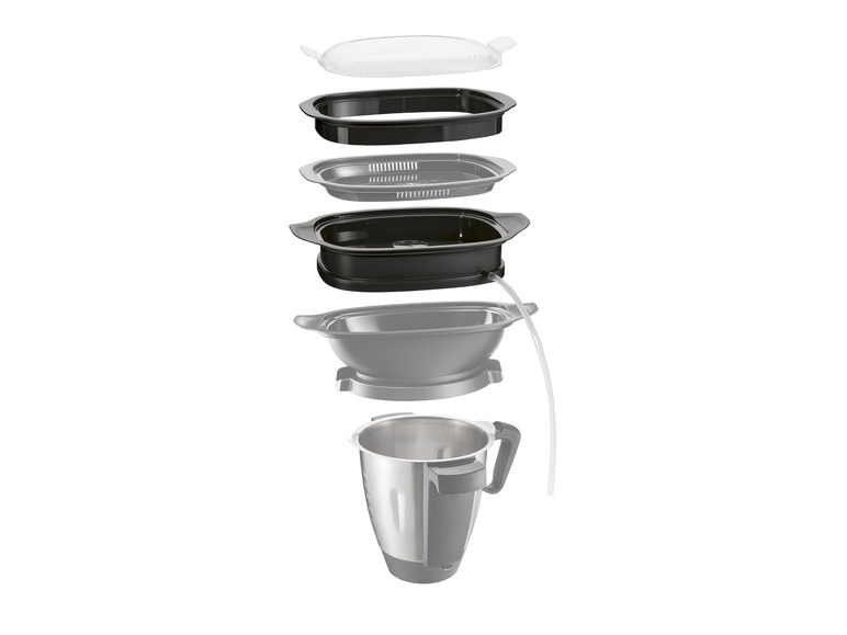 SILVERCREST® KITCHEN TOOLS Monsieur Cuisine Dampfentsafter-Aufsatz »SDMC 4 A1« Lagerräumung