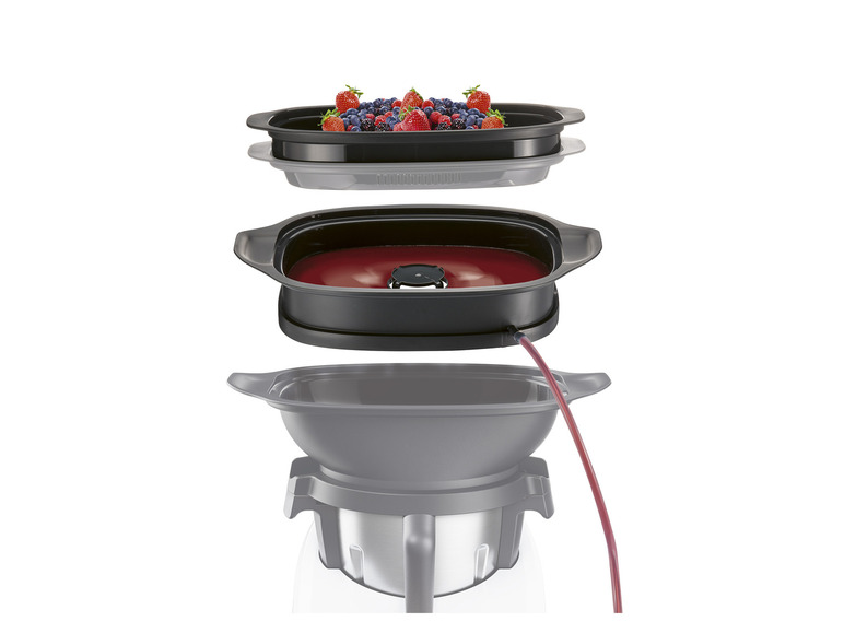 SILVERCREST® KITCHEN TOOLS Monsieur Cuisine Dampfentsafter-Aufsatz »SDMC 4 A1« Lagerräumung
