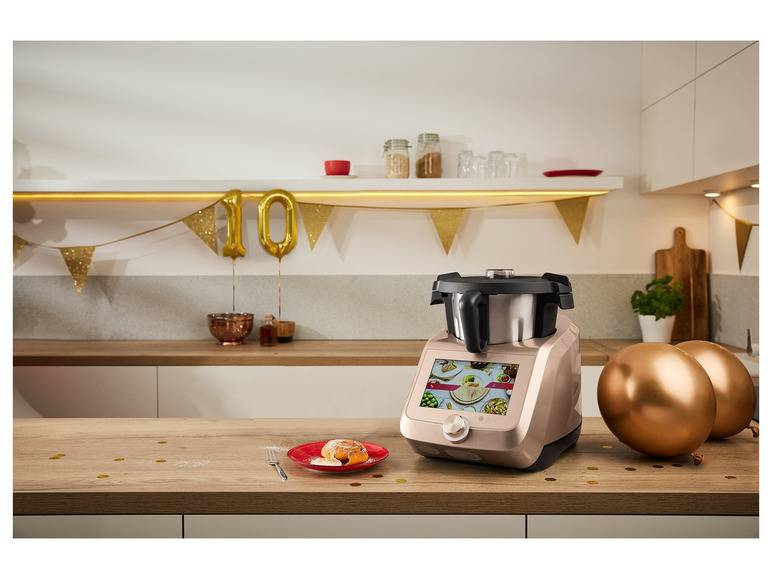 SILVERCREST® KITCHEN TOOLS Monsieur Cuisine Smart SKMS 1200 B1 Champagner Online Outlet