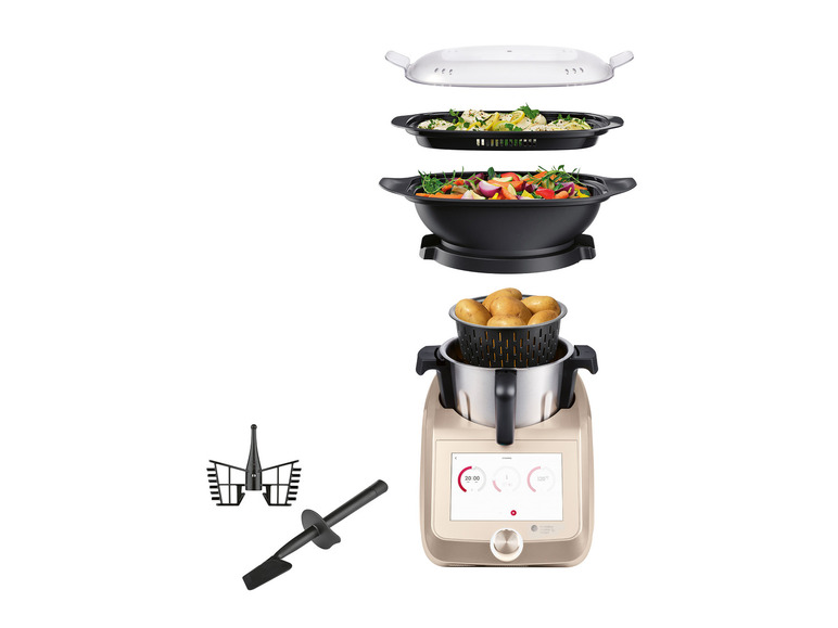SILVERCREST® KITCHEN TOOLS Monsieur Cuisine Smart SKMS 1200 B1 Champagner Online Outlet