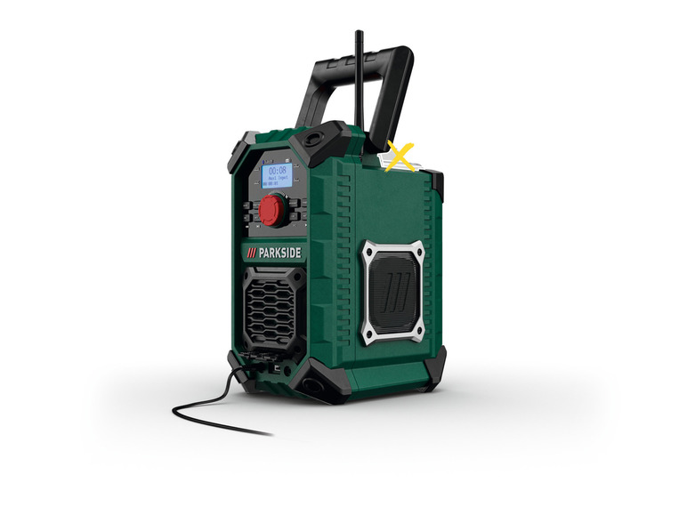 PARKSIDE® Akku-Baustellenradio »PBRA 20-Li B2« 20 V / 12 V oder Netzbetrieb, ohne Akku und Ladegerät