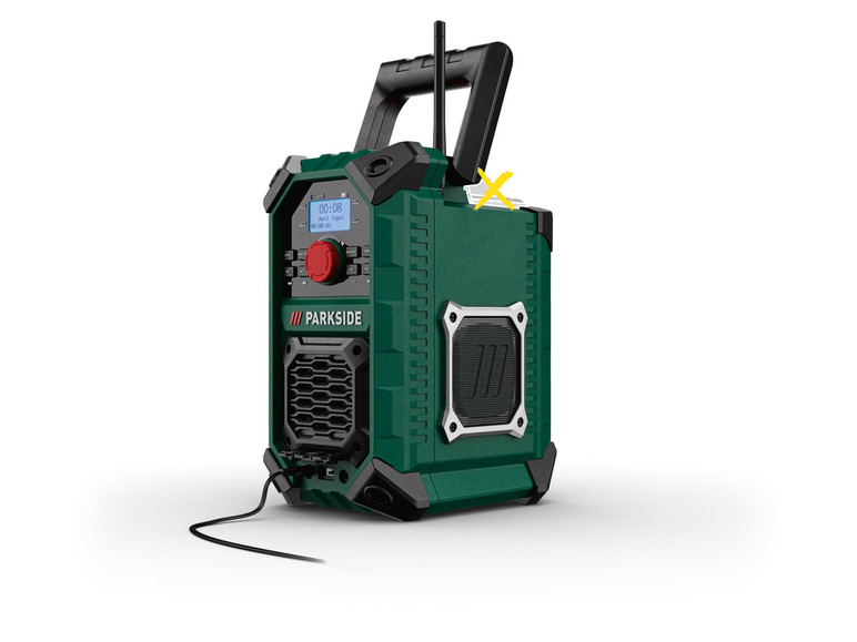 PARKSIDE® Akku-Baustellenradio »PBRA 20-Li B2« 20 V / 12 V oder Netzbetrieb, ohne Akku und Ladegerät Letzte 2 Tage