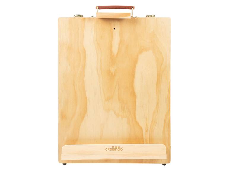 crelando® Koffer-Tischstaffelei, 52-teilig Discount Store für neue Produkte