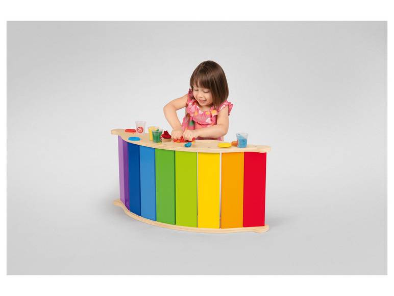 Playtive Holz Balancewippe, in Regenbogenfarben 2025