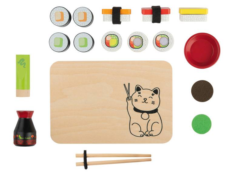 Playtive Lebensmittel-Set, aus Echtholz und hochwertigem Kunststoff Günstiger Verkauf