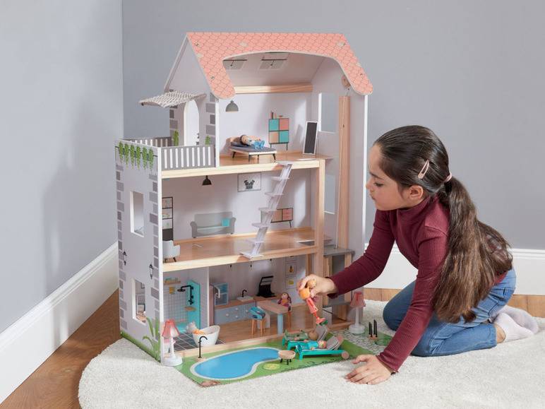Playtive Puppenhaus aus Holz Fabrikverkauf