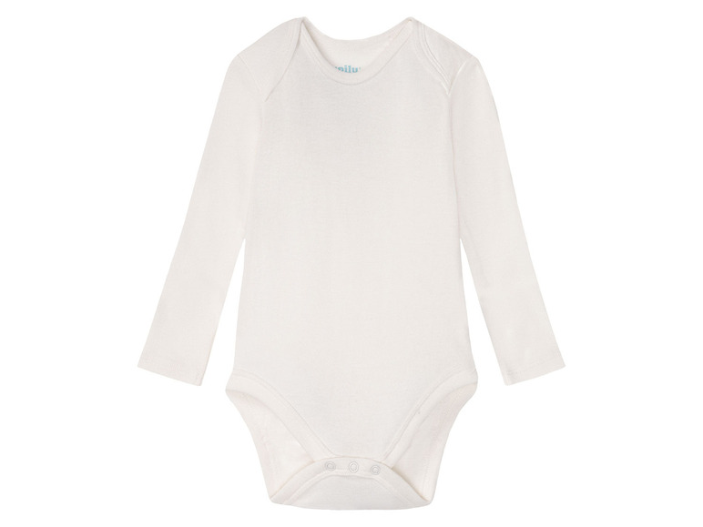 lupilu® Baby Bodies, langarm, 5 Stück, aus reiner Bio-Baumwolle Sonderangebot