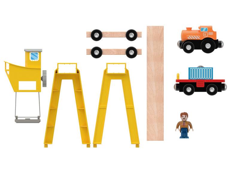 Playtive Eisenbahn Erweiterungs-Set, mit Buchenholz Preisnachlass