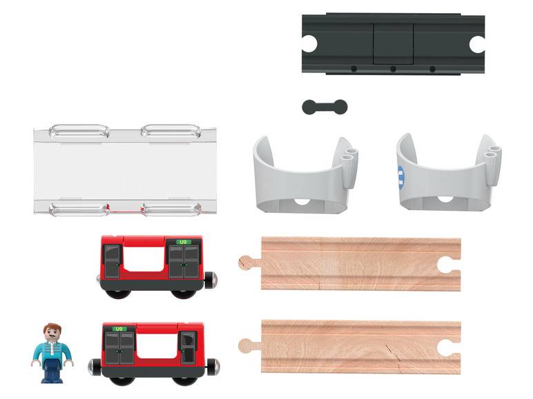Playtive Eisenbahn Erweiterungs-Set, mit Buchenholz Preisnachlass