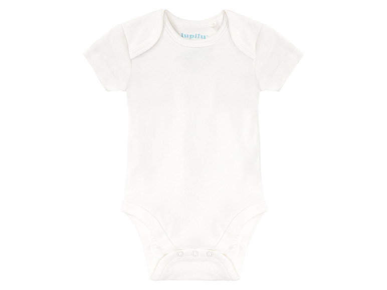 lupilu® Baby Body, 5er Set, kurzarm, reine Bio-Baumwolle Saisonschlussverkauf