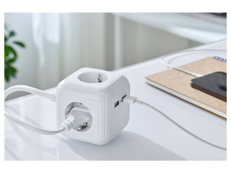 SILVERCREST® Steckdosenwürfel mit USB-Ports Weihnachtsangebot