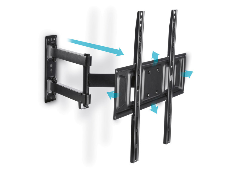 SILVERCREST® »STVWH35 A1« TV Wandhalterung mit Wasserwaage schwenk- und neigbar 32 - 65 Zoll Valentinstagsangebot