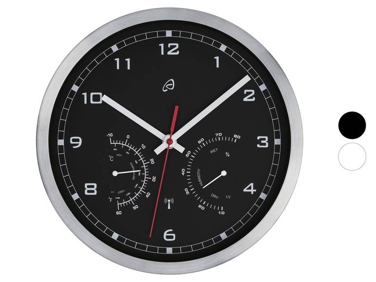 AURIOL® Funkwanduhr, mit Thermometer und Hygrometer Exklusive Angebote