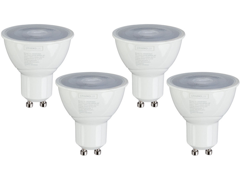 LIVARNO home 4er Set - Leuchtmittel Lichtfarbensteuerung, für Zigbee Smart Home, 5 Watt, GU10 Blitzangebot