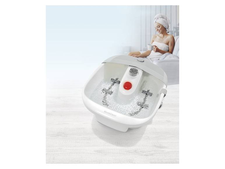SILVERCREST® PERSONAL CARE Fußsprudelbad, »SFB 80 A2« 3 Pediküre-Aufsätze Kostenloser Versand