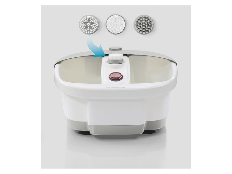 SILVERCREST® PERSONAL CARE Fußsprudelbad, »SFB 80 A2« 3 Pediküre-Aufsätze Kostenloser Versand