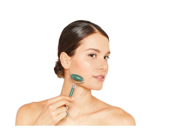 CIEN Beauty Rosenquarz-Gesichtsroller \ Quarz-Gesichtsroller \ Rosenquarz-Massagestein Preisnachlass