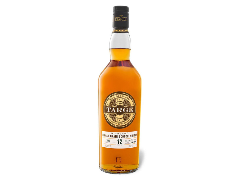 The Targe Highland Single Grain Scotch Whisky 12 Jahre mit Geschenkbox 40% Vol Vatertagsangebot