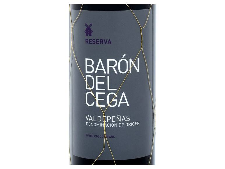 Barón del Cega Valdepenas DO Reserva trocken, Rotwein 2018 Neuheiten