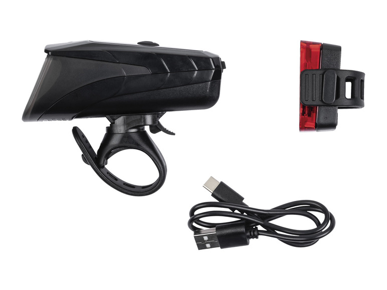 CRIVIT LED-Fahrradleuchten-Set, selbstabblendend Günstiger Verkauf