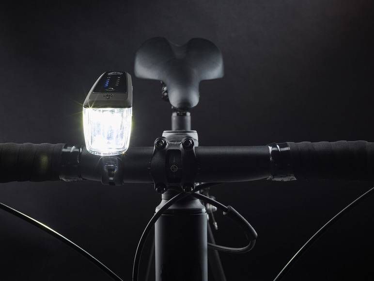 CRIVIT LED-Fahrradleuchten-Set mit Notbremsfunktion Limitierter Zeitrabatt
