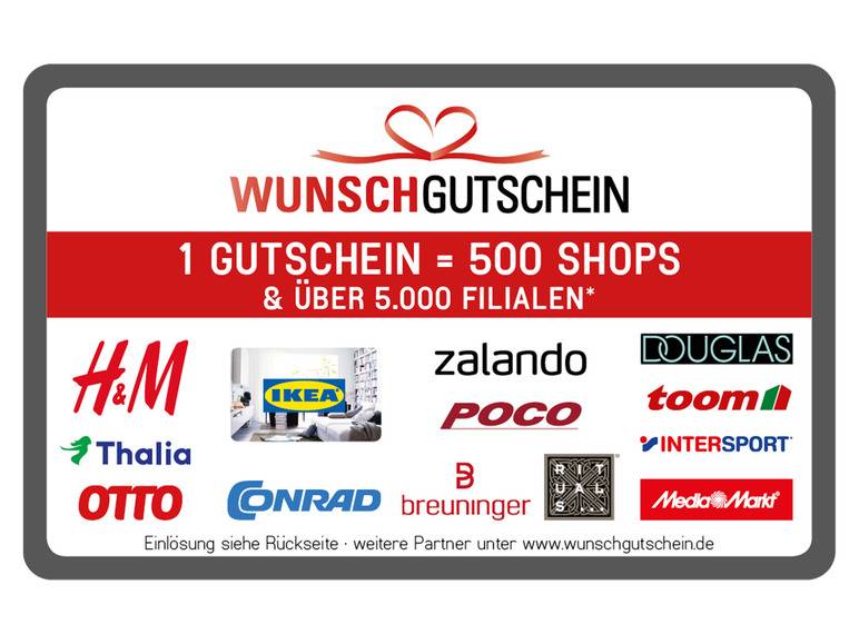 Wunschgutschein - Digital Code 25€ Fabrik Onlineshop