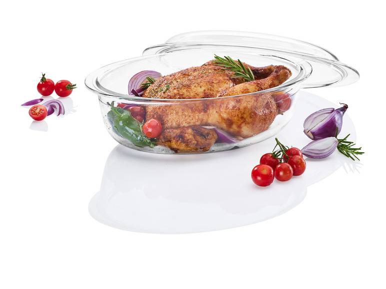 ERNESTO® Bräter mit Deckel, aus Borosilikatglas Online Outlet